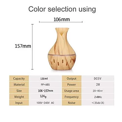 Увлажнитель воздуха Essential oil diffuser (тёмный) - фото 2 - id-p146819918