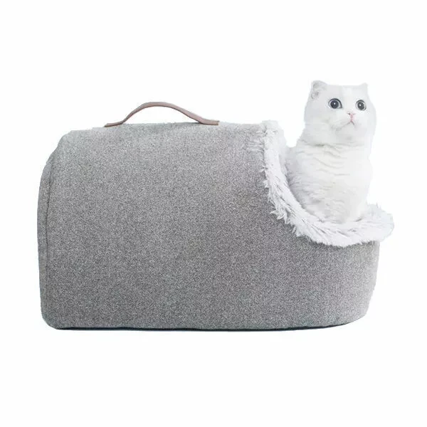 Переноска-лежанка для животных Xiaomi Furrytail Hand Held Soft Cat Bed (Серый) - фото 2 - id-p165928905