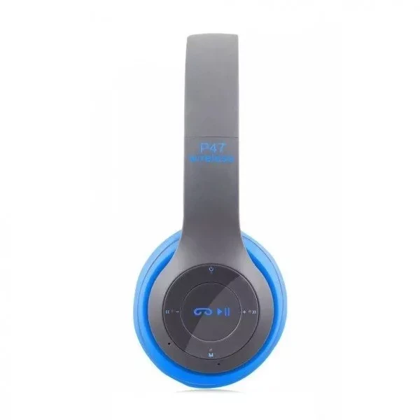 Беспроводные Bluetooth наушники P47 5.0 Wireless (синий) - фото 1 - id-p133808751