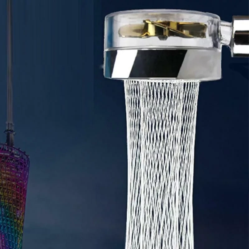 Насадка - лейка для душа с вентилятором Turbocharged Water Saving Shower SV 0615 (золото) - фото 6 - id-p168977083