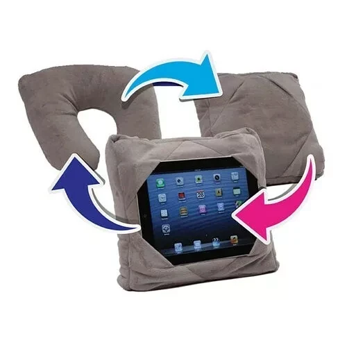 Подушка подставка GoGo Pillow 3 в 1 для планшета и путешествий (чёрный) - фото 2 - id-p151633753