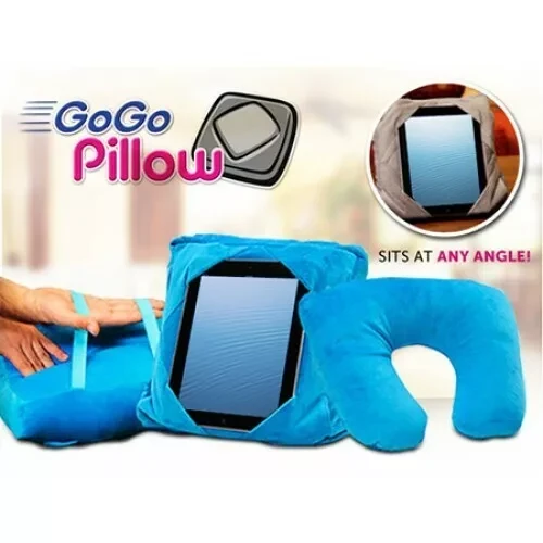Подушка подставка GoGo Pillow 3 в 1 для планшета и путешествий (чёрный) - фото 4 - id-p151633753