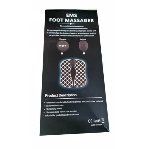 Массажный миостимулятор для стоп EMS Foot Massager на батарейках - фото 2 - id-p164969080