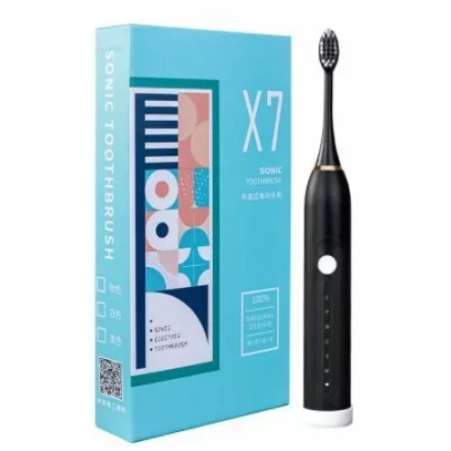 Электрическая зубная щетка Sonic toothbrush X7 (черная) - фото 1 - id-p164969071