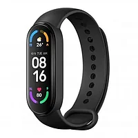 Умный фитнес браслет SmartBand M6 / Спортивные часы для бега с пульсометром Xiaomi реплика (черный)