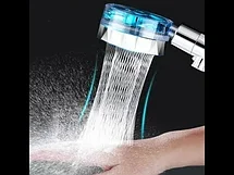 Насадка - лейка для душа с вентилятором Turbocharged Water Saving Shower SV 0615 (фиолетовый), фото 3