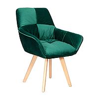 Кресло Soft, темно-зеленый, велюр