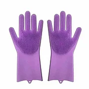 Многофункциональные силиконовые перчатки Magic Brush (фиолетовый)