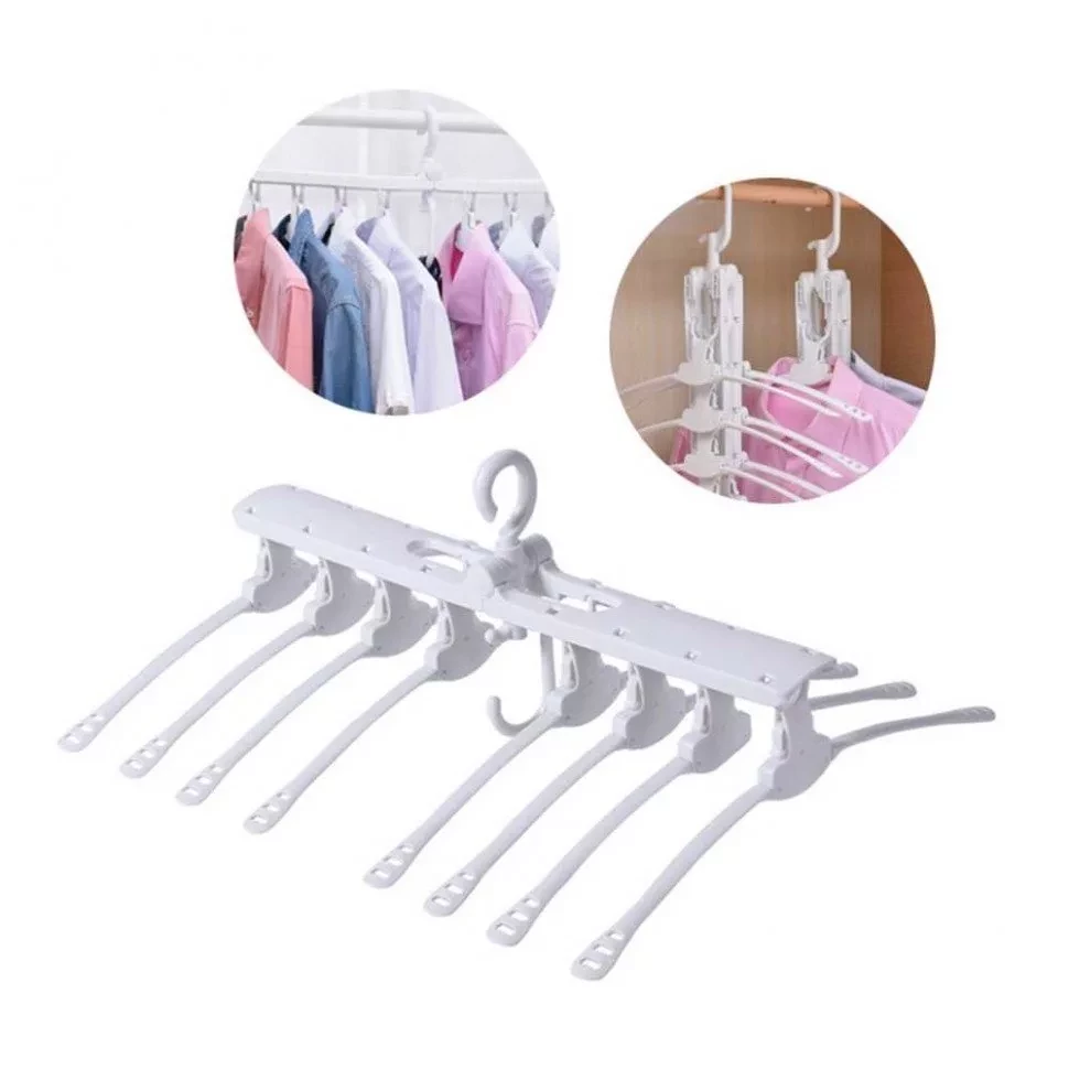 Складная вешалка Multifunctional Clothes Hanger 8 в 1 - фото 1 - id-p130083789