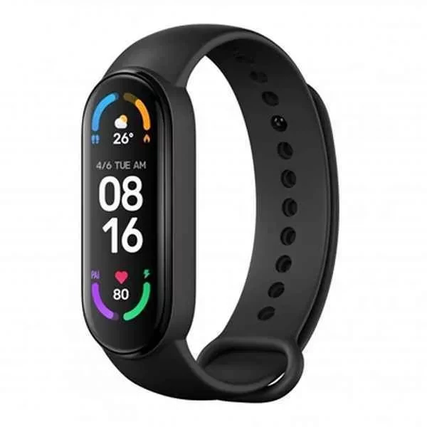 Умный фитнес браслет SmartBand M6 / Спортивные часы для бега с пульсометром Xiaomi реплика (черный) - фото 1 - id-p155435690