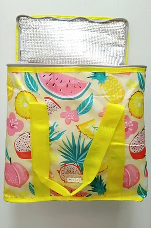 Сумка-холодильник Cooler Bag с замком-молнией ( 34x16xH.36см ) (жёлтый), фото 2
