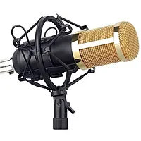 Студийный микрофон для домашней звукозаписи, караоке, стриминга и блогинга BM-800 в комплекте с микшерным