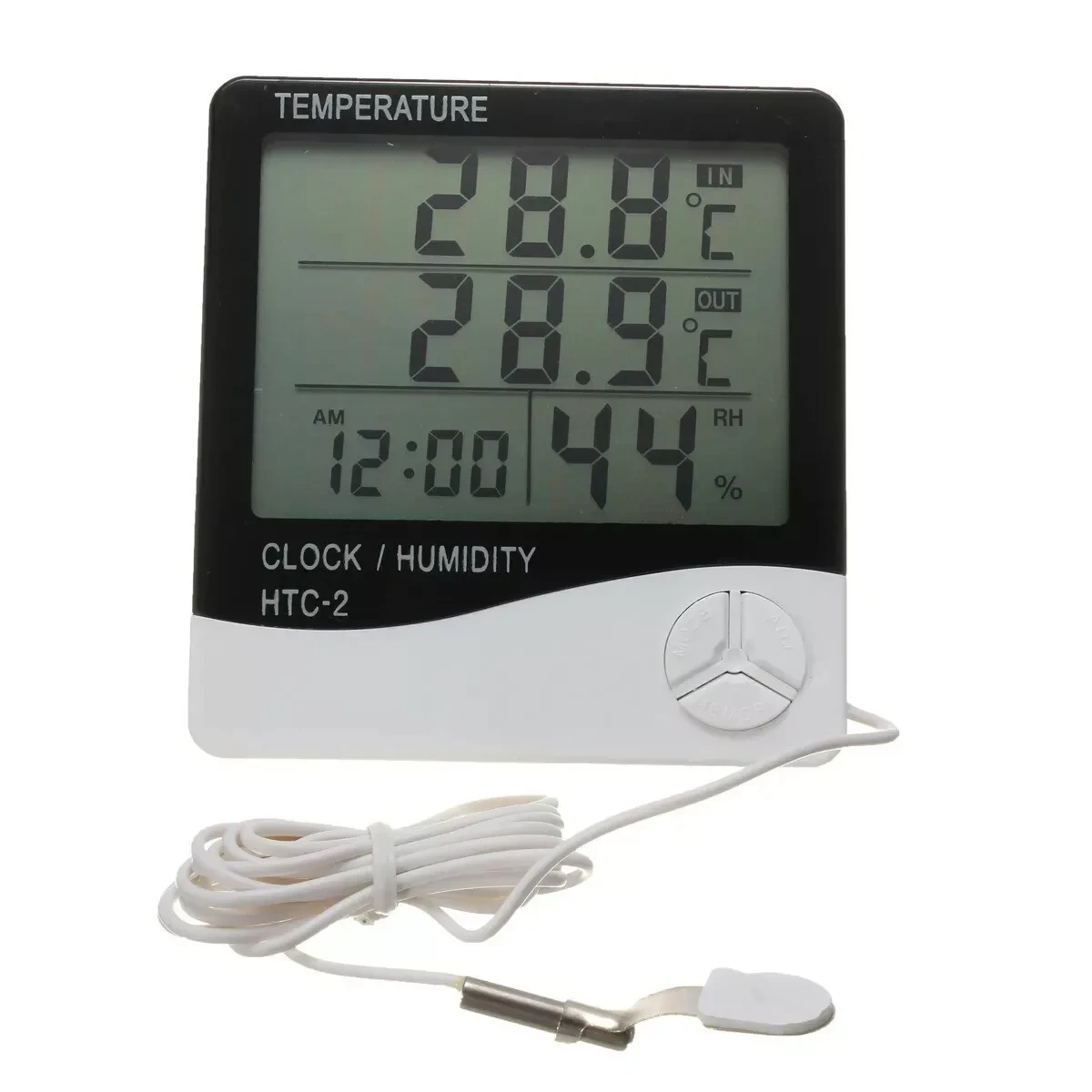 Электронная домашняя метеостанция HTC-2 с выносным датчиком (термометр, влагомер) - фото 1 - id-p166598433