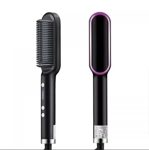 Электрическая расчёска-выпрямитель для волос Straight Comb (Чёрный) - фото 5 - id-p168496524