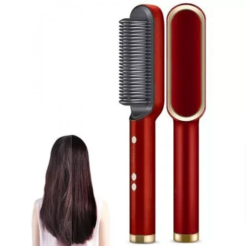 Электрическая расчёска-выпрямитель для волос Straight Comb (Красный) - фото 1 - id-p168496525