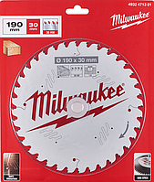 Диск пильный 190x30х1,6 Z36 ATB, MILWAUKEE 4932471301