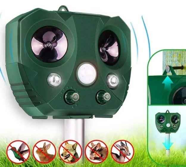 Ультразвуковой отпугиватель животных и птиц Solar Powered Animal Bird Repeller на солнечных батареях