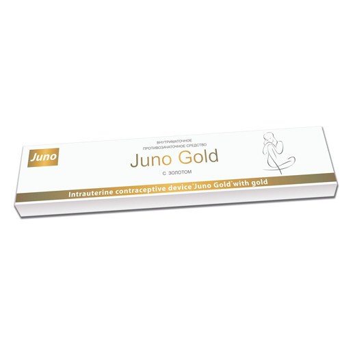 Внутриматочное противозачаточное средство Juno Gold с золотом, арт. 054