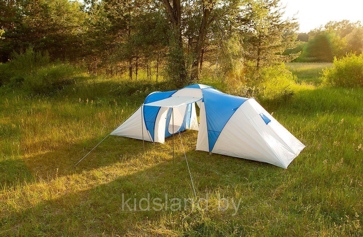 Палатка ACAMPER NADIR blue 8-местная (200+180+200 x 240 x 180/150 см) - фото 5 - id-p184033500