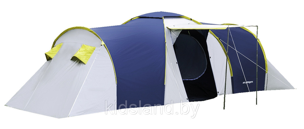 Палатка ACAMPER NADIR blue 8-местная (200+180+200 x 240 x 180/150 см) - фото 7 - id-p184033500