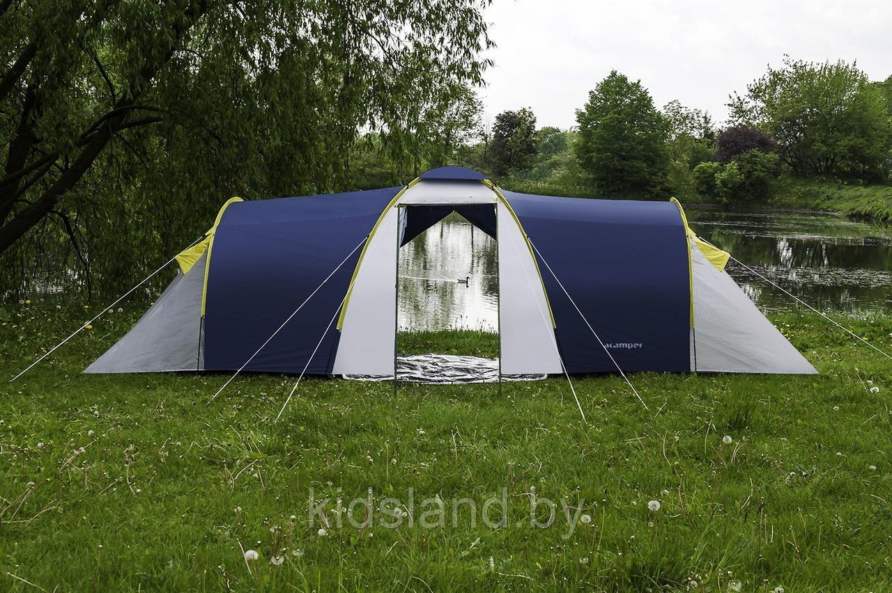 Палатка ACAMPER NADIR blue 8-местная (200+180+200 x 240 x 180/150 см) - фото 9 - id-p184033500