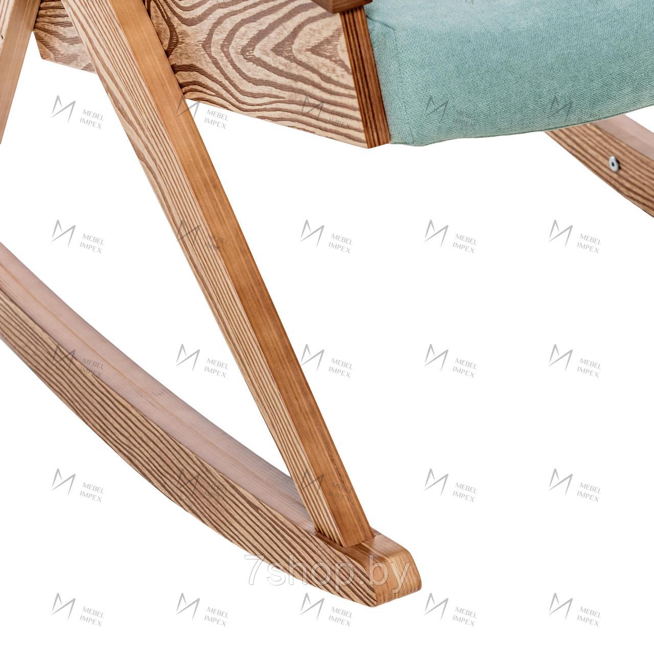 Кресло-качалка Амбер Д Дуб шпон, ткань Soro 34 - фото 6 - id-p184037903