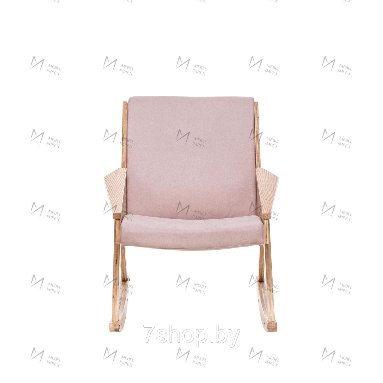 Кресло-качалка Амбер Д Дуб шпон, ткань Soro 61 - фото 3 - id-p184037904