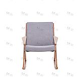 Кресло-качалка Амбер Д Дуб шпон, ткань Soro 90, фото 2