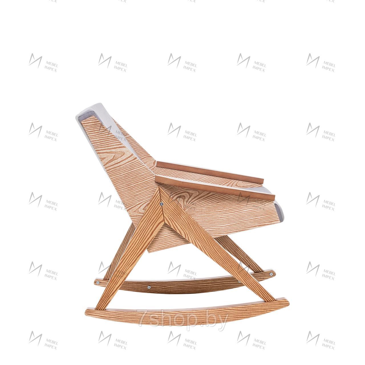 Кресло-качалка Амбер Д Дуб шпон, ткань Soro 90 - фото 4 - id-p184037905