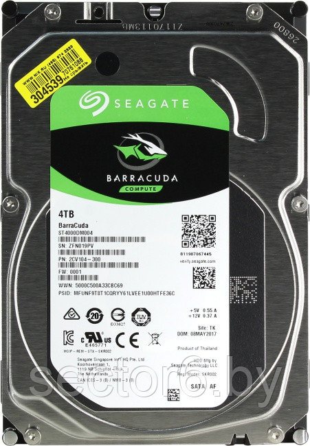 Жесткий диск Seagate Barracuda 4TB [ST4000DM004]