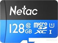 Карта памяти Netac P500 Standard 128GB NT02P500STN-128G-R + адаптер