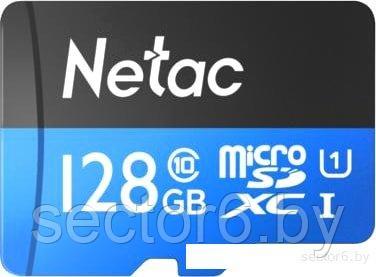 Карта памяти Netac P500 Standard 128GB NT02P500STN-128G-R + адаптер, фото 2
