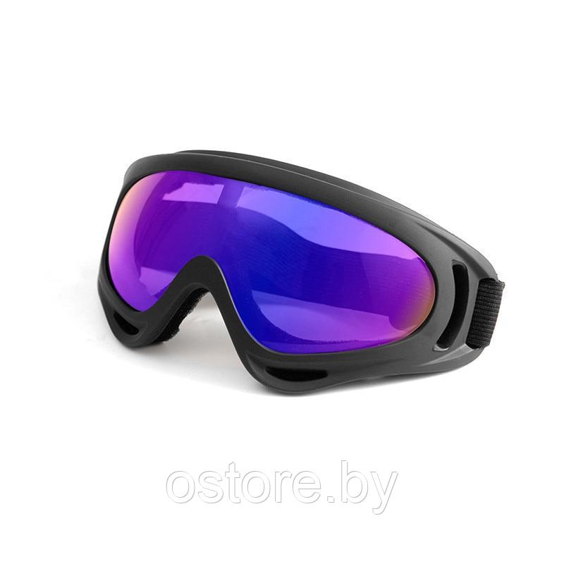Зимние ветрозащитные лыжные очки. Защита от УФ-лучей. Пыленепроницаемые очки для езды на мотоцикле велосипеде - фото 1 - id-p184044532