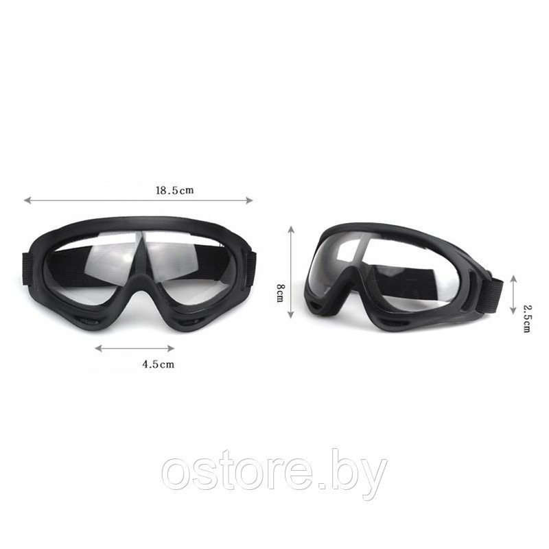 Зимние ветрозащитные лыжные очки. Защита от УФ-лучей. Пыленепроницаемые очки для езды на мотоцикле велосипеде - фото 5 - id-p184044532