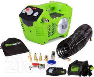 Воздушный компрессор Greenworks G24AC