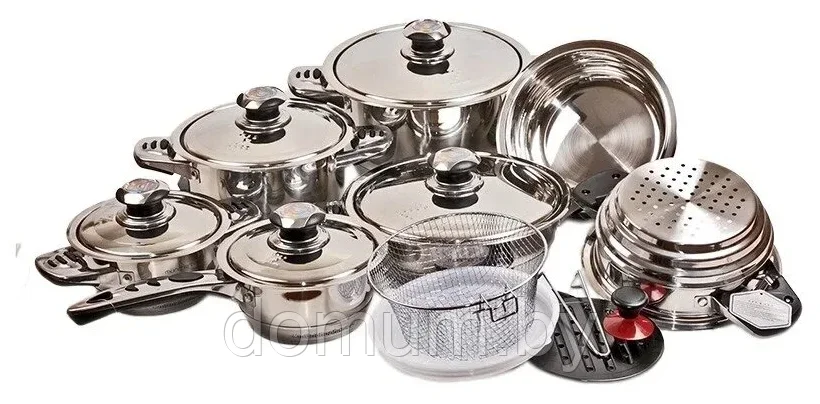 Набор кастрюль / посуды 19 предметов Munchenhaus MH-1144 - фото 1 - id-p184052010