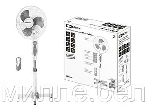 Вентилятор электрический напольный ВП-03 "Тайфун", серый, TDM (Имеет пульт дистанционного управления и таймер