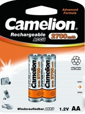 Аккумулятор Camelion AA 2700mAh (2 шт. /уп.) - фото 1 - id-p184091605