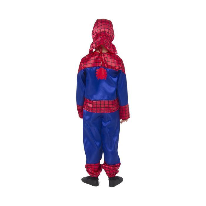 Карнавальный костюм «Человек-паук», текстиль, размер 26, рост 104 см - фото 3 - id-p184093491