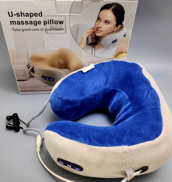 Массажер подушка для шеи U-SHAPED MASSGE PILOWS