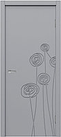 Двери эмаль ДЭ 11-22 Межкомнатная дверь эмаль Серый