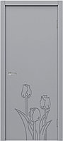 Двери эмаль ДЭ 11-23 Межкомнатная дверь эмаль Серый