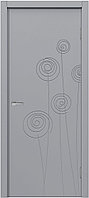 Двери эмаль ДЭ 11-26 Межкомнатная дверь эмаль Серый