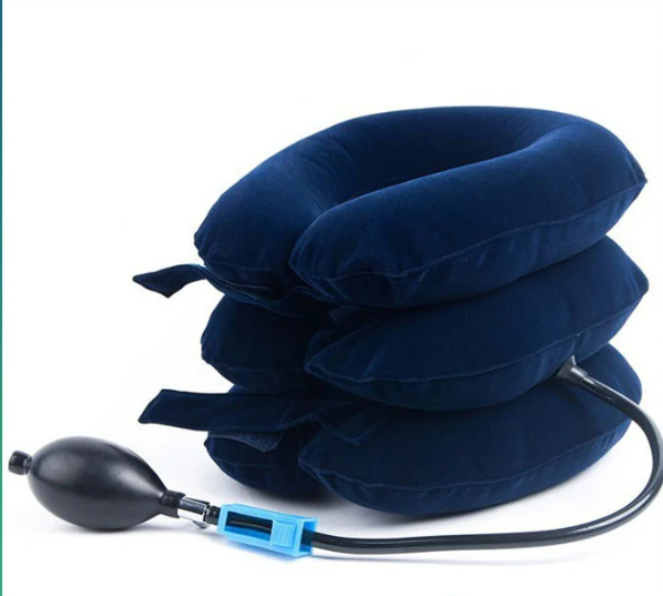 Подушка массажная надувная для шеи (вытягивание,расслабление шейных мышц) - фото 4 - id-p184100871