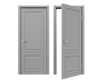 Двери эмаль ДЭ 31-02 Межкомнатная дверь эмаль Серый