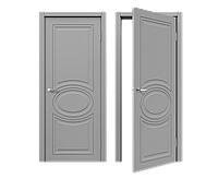 Двери эмаль ДЭ 31-09 Межкомнатная дверь эмаль Серый