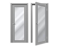 Двери эмаль ДЭ 31-11 Межкомнатная дверь эмаль Серый