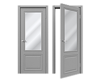 Двери эмаль ДЭ 31-12 Межкомнатная дверь эмаль Серый