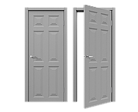 Двери эмаль ДЭ 32-09 Межкомнатная дверь эмаль Серый