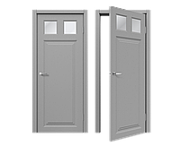 Двери эмаль ДЭ 32-20 Межкомнатная дверь эмаль Серый